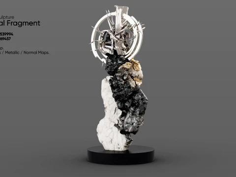 Abstract Sculpture - Celestial Fragment 3D Model