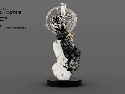 Abstract Sculpture - Celestial Fragment 3D Model