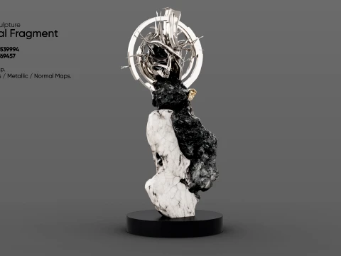 Abstract Sculpture - Celestial Fragment 3D Model