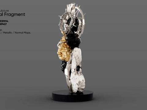 Abstract Sculpture - Celestial Fragment 3D Model