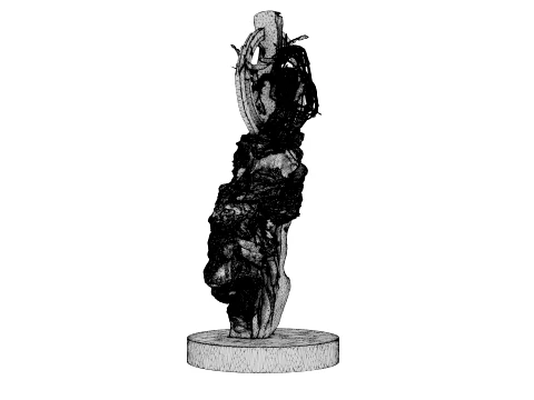 Abstract Sculpture - Celestial Fragment 3D Model