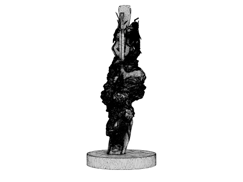 Abstract Sculpture - Celestial Fragment 3D Model
