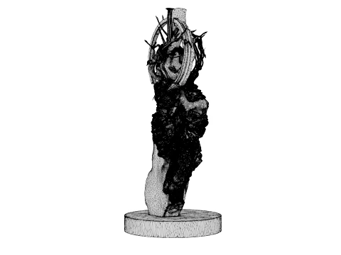 Abstract Sculpture - Celestial Fragment 3D Model