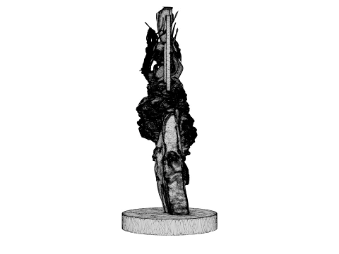 Abstract Sculpture - Celestial Fragment 3D Model