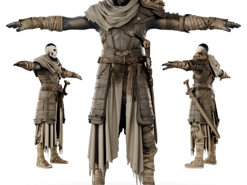Character - Boneguard Warlord Modello 3D