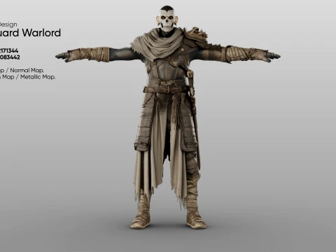 Character - Boneguard Warlord 3D Model