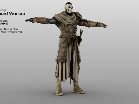 Character - Boneguard Warlord 3D Model