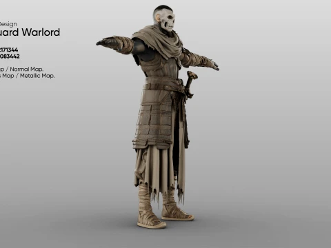 Character - Boneguard Warlord 3D Model