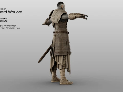 Character - Boneguard Warlord 3D Model
