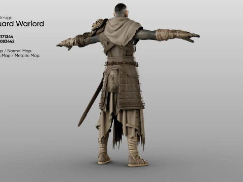 Character - Boneguard Warlord 3D Model