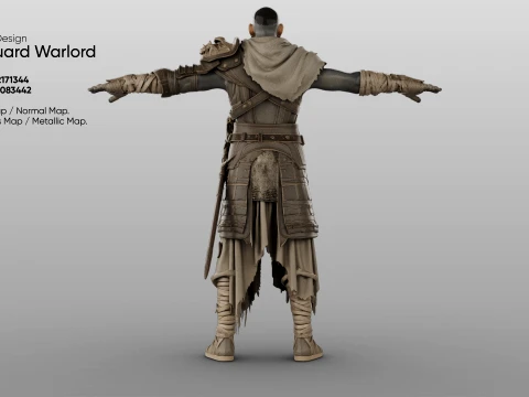 Character - Boneguard Warlord 3D Model