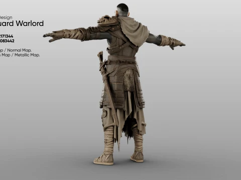 Character - Boneguard Warlord 3D Model
