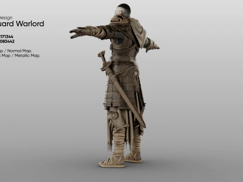 Character - Boneguard Warlord 3D Model