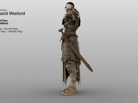 Character - Boneguard Warlord 3D Model