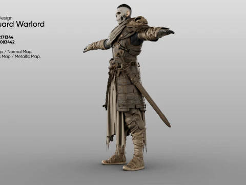 Character - Boneguard Warlord 3D Model