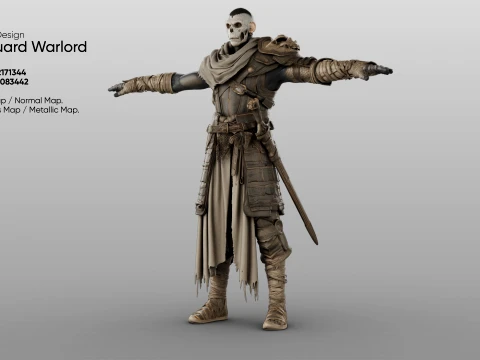 Character - Boneguard Warlord 3D Model