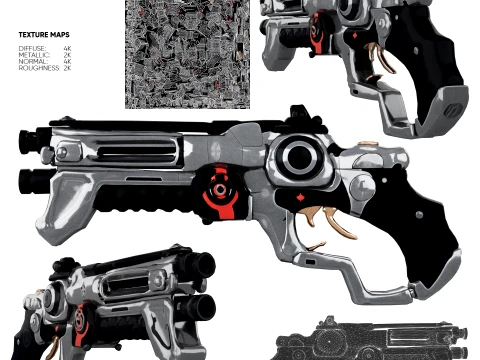 Sci-fi Weapon - Cyber Relic Modello 3D