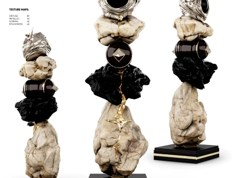 Abstract Sculpture - Singularity Oracle Modello 3D