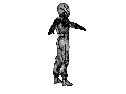 Race Car Driver 3D Model