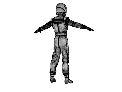 Race Car Driver 3D Model