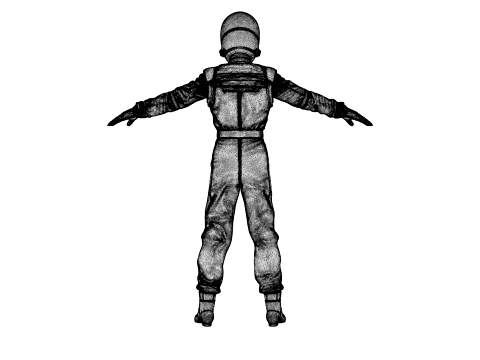 Race Car Driver 3D Model