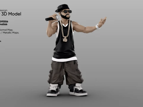 Rapper 3D Model