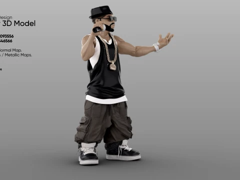 Rapper 3D Model