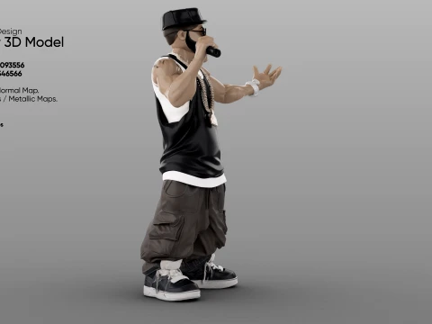 Rapper 3D Model