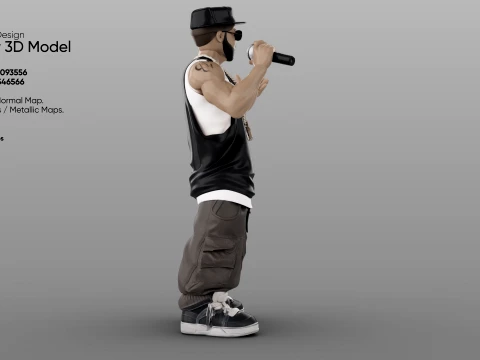 Rapper 3D Model