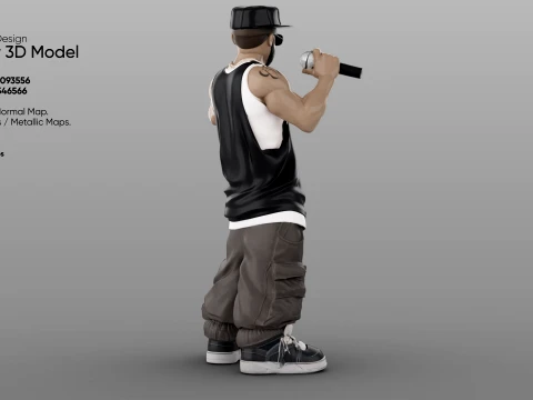 Rapper 3D Model