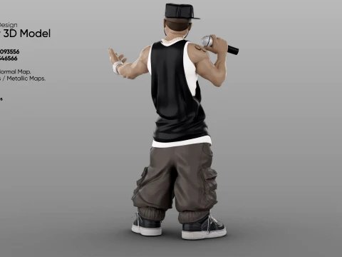 Rapper 3D Model