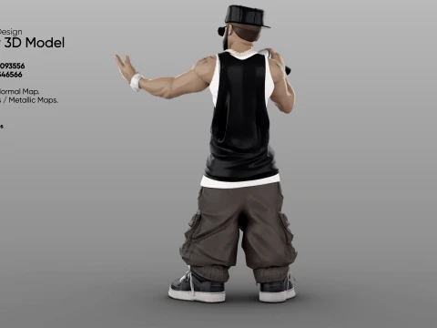 Rapper 3D Model