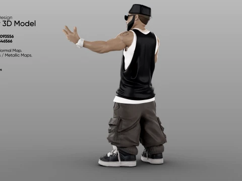 Rapper 3D Model