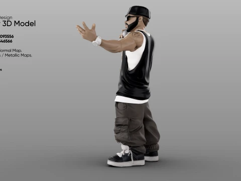 Rapper 3D Model