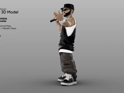 Rapper 3D Model