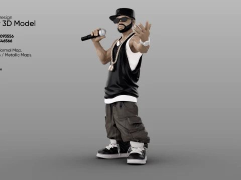 Rapper 3D Model