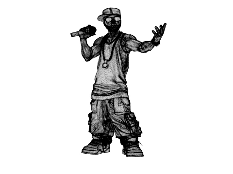 Rapper 3D Model