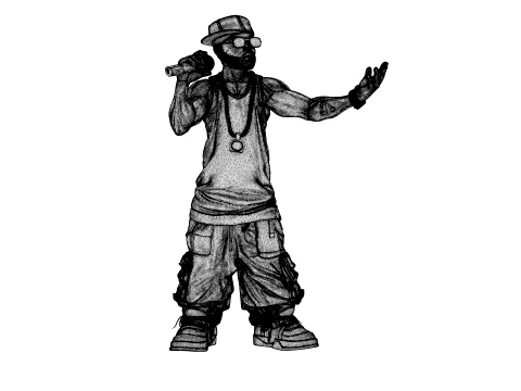 Rapper 3D Model