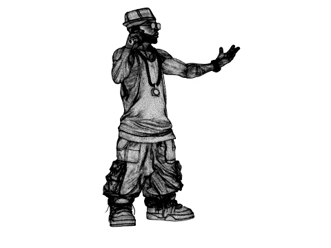 Rapper 3D Model