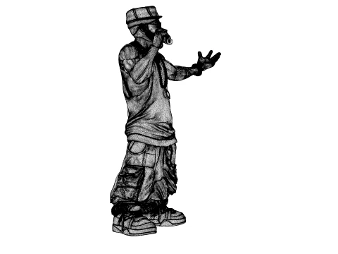 Rapper 3D Model