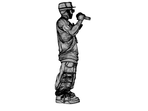 Rapper 3D Model
