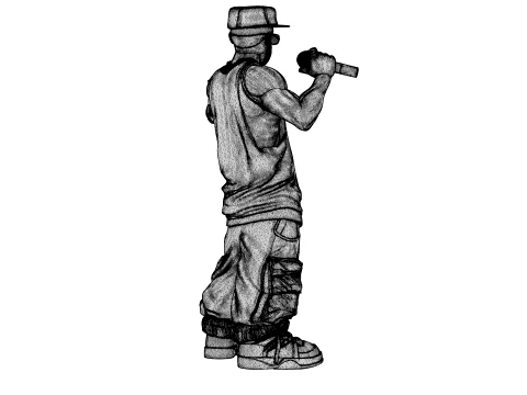 Rapper 3D Model