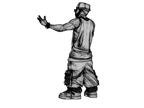 Rapper 3D Model