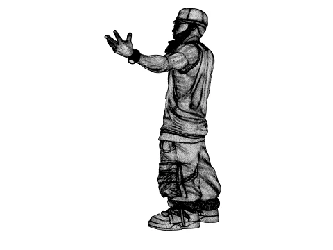 Rapper 3D Model