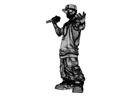 Rapper 3D Model