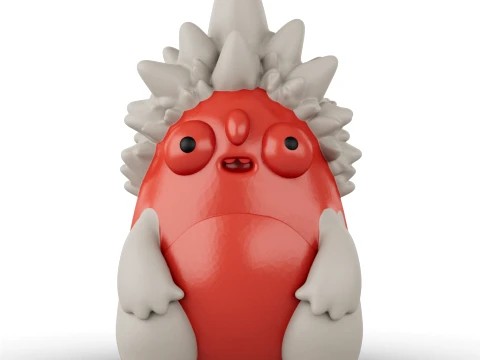 Toy - Coral Puffling - 3D Modell