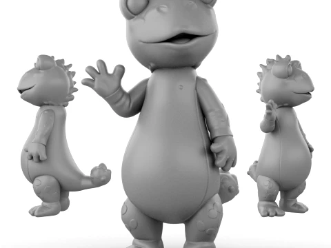 Toy - Waving Gecko - 3D Modell
