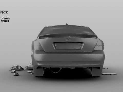 Car Wreck - 3D Model