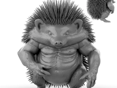 Toy - Herculean Hedgehog 3D Modell