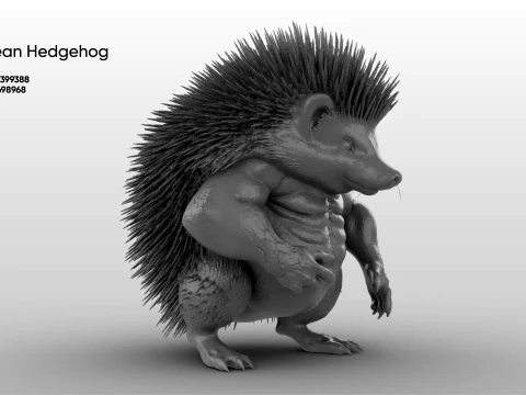 Toy - Herculean Hedgehog 3D Model